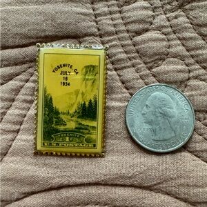 Yosemite, CA July 13 1934 1 cent Stamp Pin